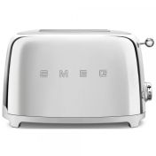 Тостер SMEG 50's Style, TSF01SSEU, 2 филии, 950 W, Сребрист