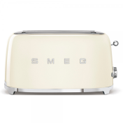 Тостер SMEG 50's Style, TSF02CREU, 4 филии, 1500 W, Кремав