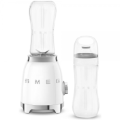 Персонален блендер SMEG 50's Style, PBF01WHEU, 2 бутилки от 600 мл., 300 W, Бял