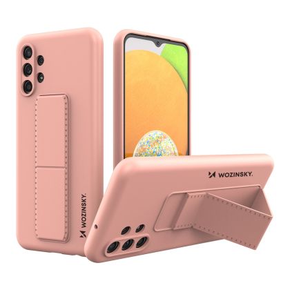 Калъф Wozinsky Kickstand Silicone Case Samsung Galaxy A23 Pink