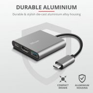 Адаптер Trust Dalyx 3-in-1 USB-C Gray