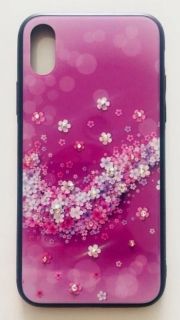Калъф Glass case Samsung S8 цветя