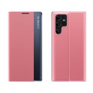 Калъф Hurtel Sleep Flip Case Samsung Galaxy S22 Ultra Pink