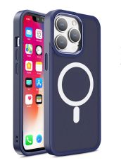 Калъф Hurtel Magnetic Color Matte Case iPhone 15 Pro Navy Blue