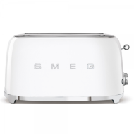 Тостер SMEG 50's Style, TSF02WHEU, 4 филии, 1500 W, Бял