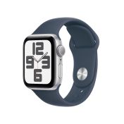 Apple Watch SE GPS 40mm Silver Aluminium Case with Storm Blue Sport - S/M