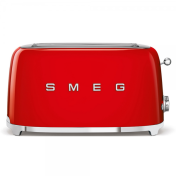 Тостер SMEG 50's Style, TSF02RDEU, 4 филии, 1500 W, Червен