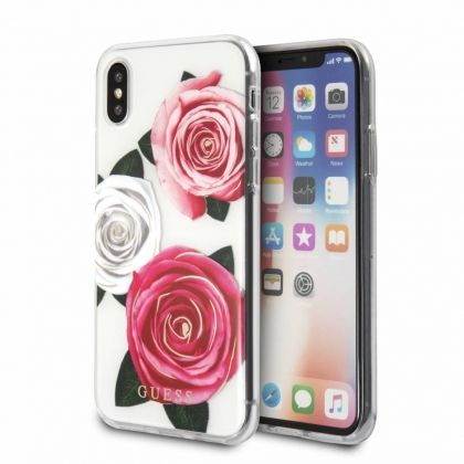 Калъф Original Faceplate Case Guess GUHCPXROSTRT iPhone X/XS Roses