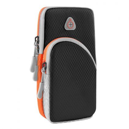 Чанта за бягане Armband Sports Phone Band Case Black