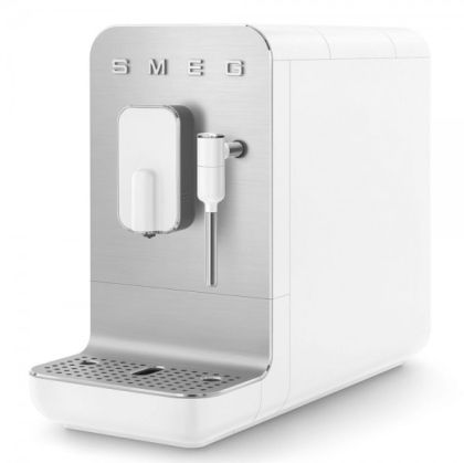 Автоматична еспресо кафемашина SMEG 50's Style, BCC12WHMEU, 19 бара, 1350 W, Бял мат
