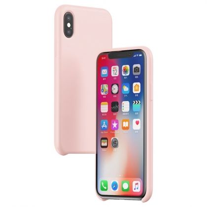 Калъф Baseus LSR Liquid Silicone Case Apple iPhone XS Max Pink