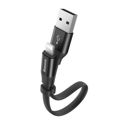 Кабел Baseus Nimble Flat Portable USB / Lightning Black
