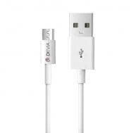 Кабел Devia Micro USB Idrawer Series 2.1A 1м. White