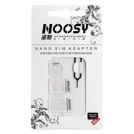 Адаптер Noosy Nano Micro Sim 3in1 White