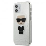 Калъф Original Faceplate Case Karl Lagerfeld KLHCP12SPCUTRIKSL iPhone 12 Mini Silver