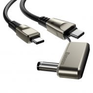 Кабел Baseus 2in1 USB-USB Type-C 100W 2m Black