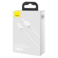 Кабел Baseus Superior Cable USB to Lightning 0.25m White