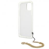 Калъф Original Faceplate Case Guess GUHCP12MKSLEO iPhone 12/12 Pro Leopard Gold Chain