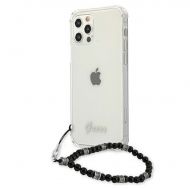 Калъф Original Faceplate Case Guess GUHCP12MKPSBK iPhone 12/12 Pro Transparent Black Pearl