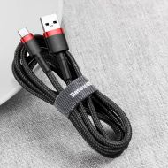 Кабел Baseus Cafule Cable USB-C 3m Black-Red