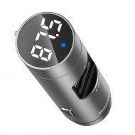 Зарядно за кола Baseus Energy Column Bluetooth FM Transmitter 2xUSB Silver
