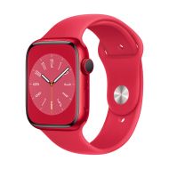 Apple Watch 8 45mm GPS Red Aluminium Case with Red Sport Band