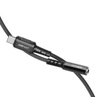 Адаптер Acefast 3.5mm Mini Jack to USB Type-C 18cm Black
