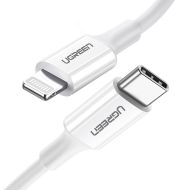 Кабел Ugreen US171 USB Type-C to Lightning 0.5m 3A 36W White