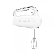 Миксер SMEG 50's Style, HMF01WHEU, LED дисплей, 250 W, Бял