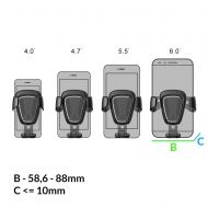 Универсална стойка за телефон Baseus SUYL-0S Air Vent Holder for 4-6" Silver